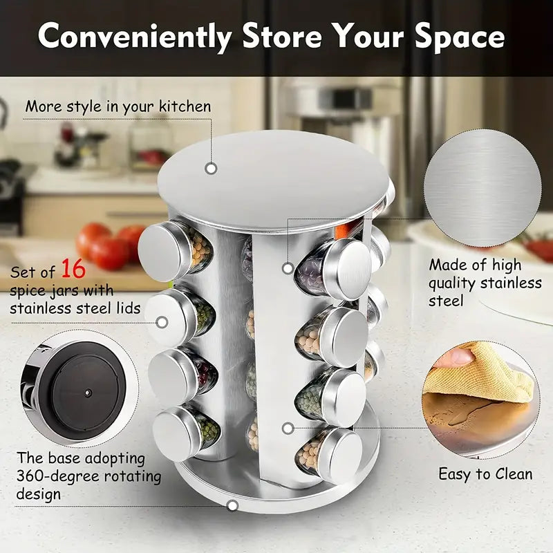 16-Jar Spice Storage